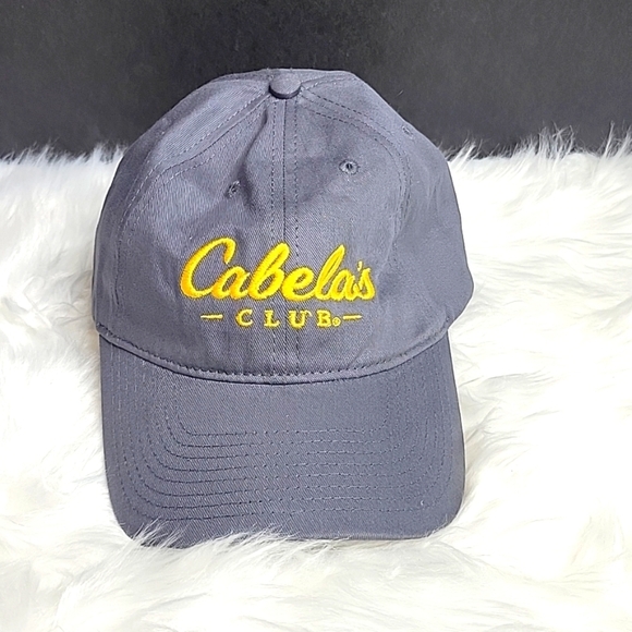 CABELA'S Embroidered Gray and Gold Baseball Hat OS - Picture 1 of 6